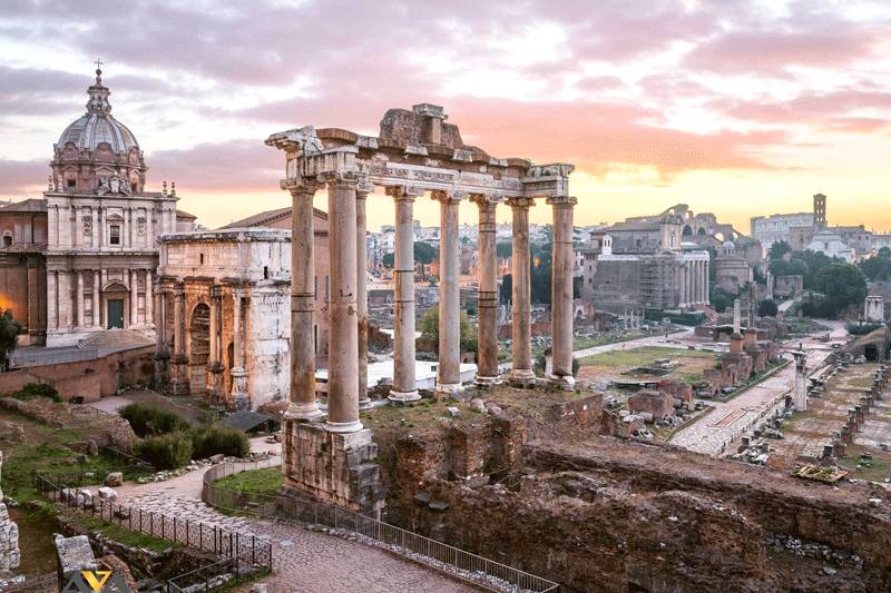 سایت تاریخی فروم در شهر زیبای رم