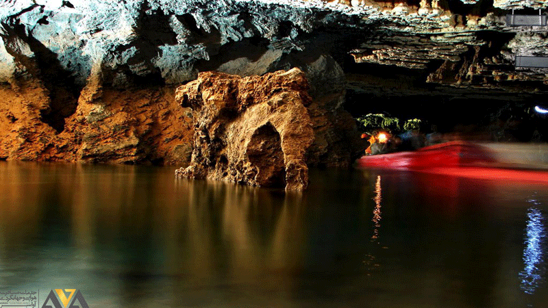 غار علیصدر مسیر طولانی قایق رانی